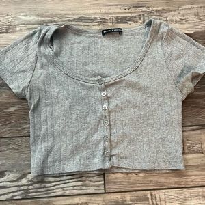 Brandy Melville grey crop top